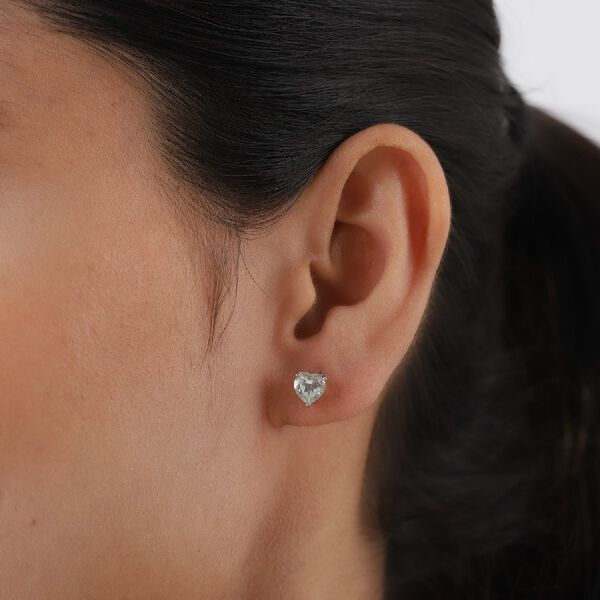 Prasiolith Ohrstecker - 1,33 ct. image number 2