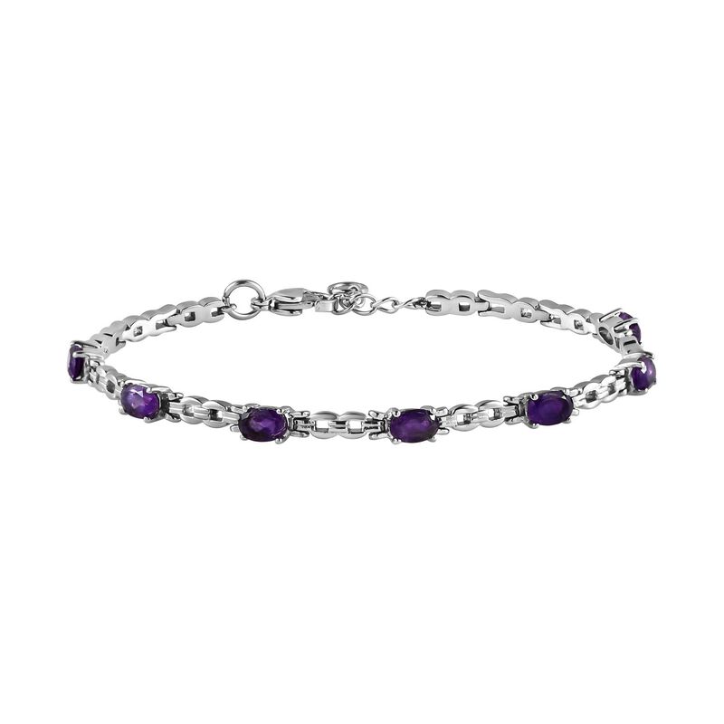 Afrikanisches Amethyst-Armband, 18 cm - 3,42 ct. image number 0