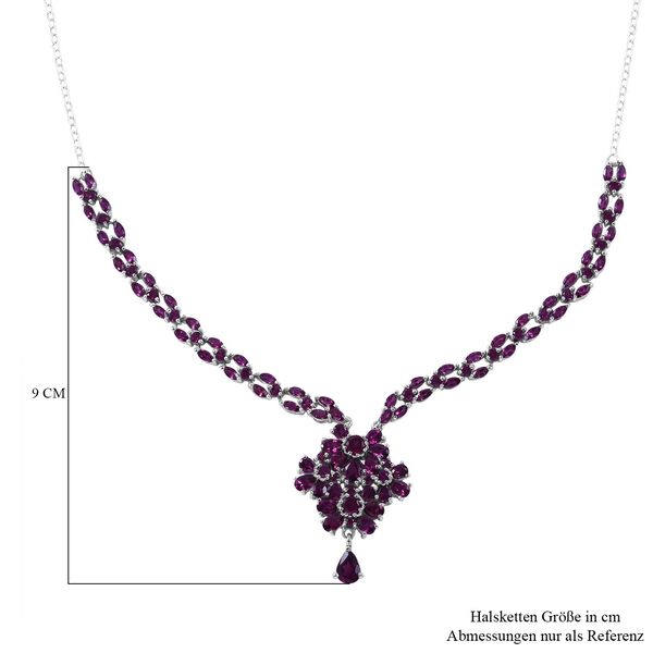 AA Rhodolith Granat Halskette - 13,62 ct. image number 3