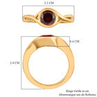 Rhodolith Granat Ring 925 Silber vergoldet  ca. 1,11 ct image number 8