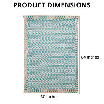 Jaipur Handstempeldruck, Tischdecke, Grau