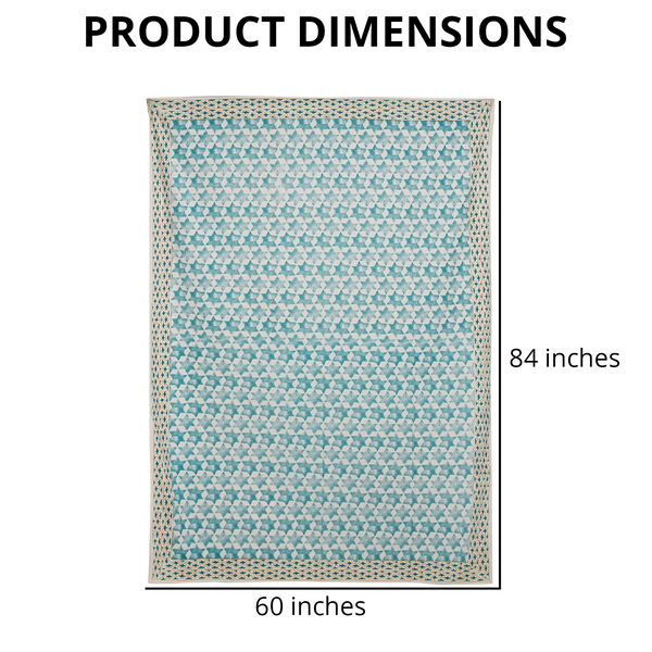 Jaipur Handstempeldruck, Tischdecke, Grau image number 3