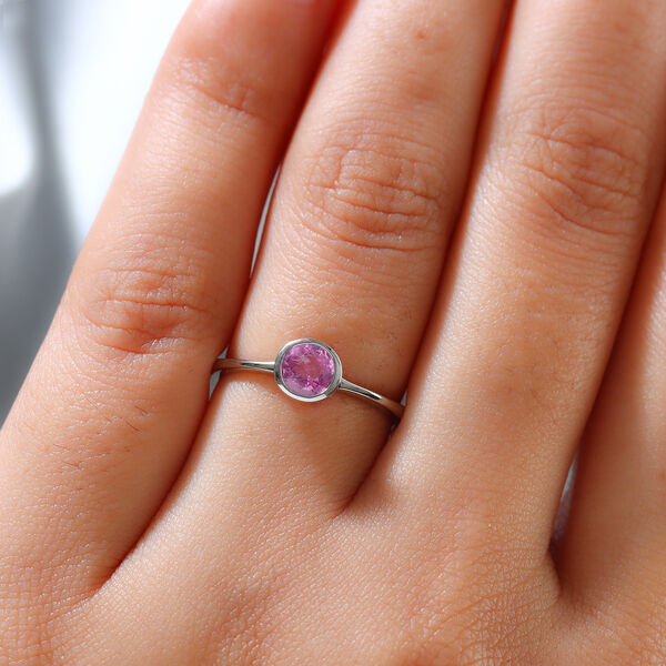 RHAPSODY AAAA rosa Saphir Solit&auml;r-Ring, 950 Platin  ca. 0,62 ct image number 3