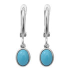 Natürliche Sleeping Beauty Türkis-Ohrhänger in Silber, 1,44 ct. image number 0