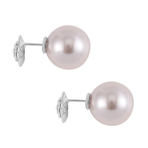 Weiße Muschelkernperle Ohrringe - 18 ct. image number 5