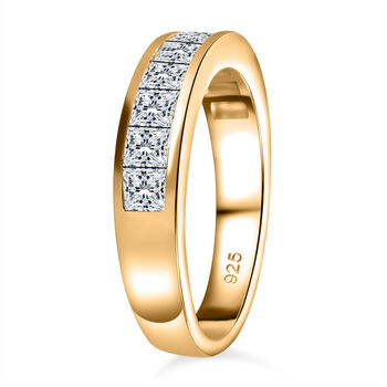 LUSTRO STELLA Zirkonia Ring in Silber mit Gelbgold Vermeil- 2,35 ct.