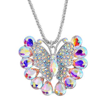 Kristall Halskette ca. 70 cm