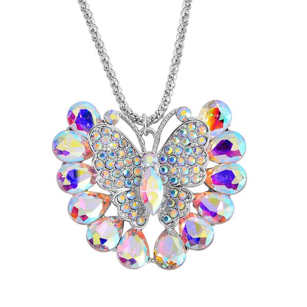 Kristall Halskette ca. 70 cm