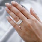 Weißer Diamant Ring, 925 Silber platiniert, (Größe 18.00) ca. 1.00 ct image number 2