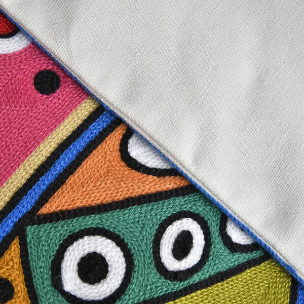 Katzen Besticktes Kissenbezug aus 100% Baumwolle, 43x43 cm, Katzen image number 5