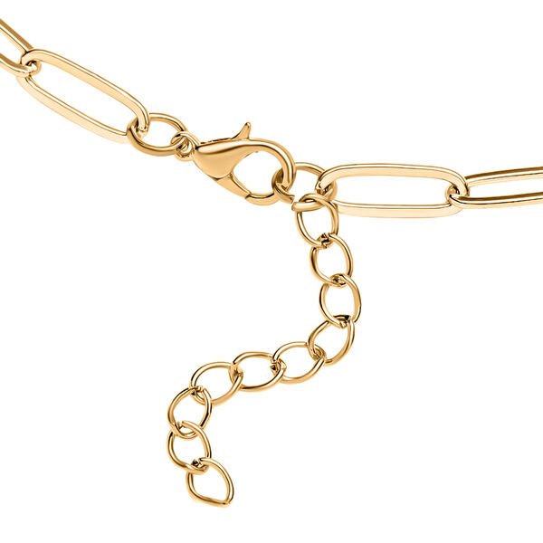 Rosenquarz Halskette ca. 50 cm Messing image number 4