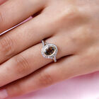 Premium goldener Tansanit und Diamant-Ring, 585 Gold  ca. 1,45 ct image number 2