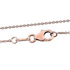 ALLORO rosévergoldeter Silber-Anhänger mit Diamantakzenten und 50cm Kette image number 4