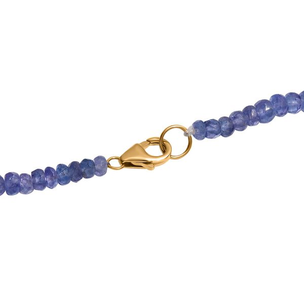 AAA Tansanit 45cm Halskette in 585 Gold - 90 ct. image number 4