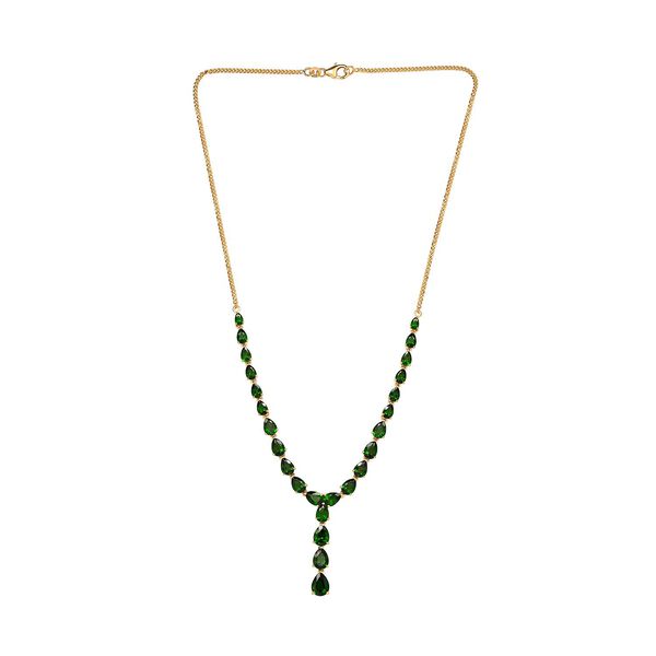 Nat&uuml;rliche Chromdiopsid-Halskette, 45 cm - 16,90 ct. image number 4