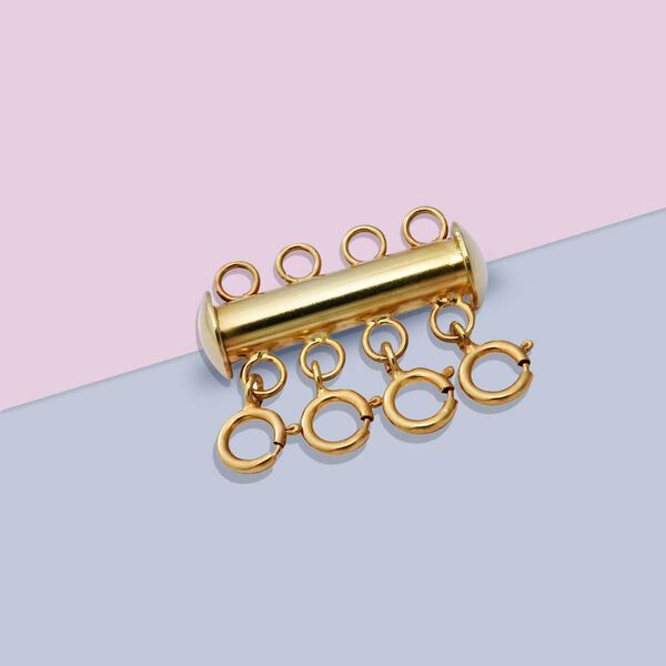 Halskette Verschluss in vergoldetem 925 Silber image number 4