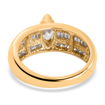 New York Kollektion- SI nat&uuml;rlicher, gelber und I1 GH wei&szlig;er Diamant-Ring- 1,50 ct.