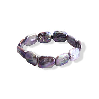 Lila Keshi Perle Armband 18 cm