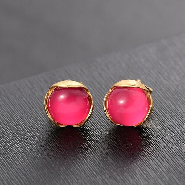 Ohrringe 925 Silber 750 Gelb Vergoldet ca. 3,12 ct. image number 2