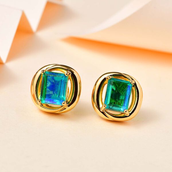 Pfau Triplett Quarz Ohrringe - 5,85 ct. image number 2