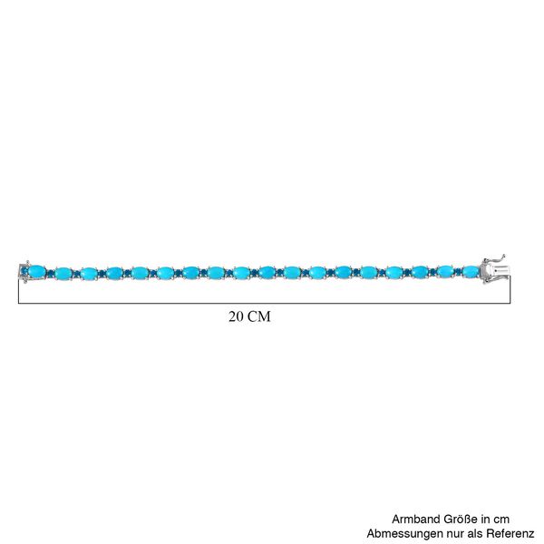 AA Sleeping Beauty T&uuml;rkis und Neon Apatit Armband, 19cm - 17,24 ct. image number 5