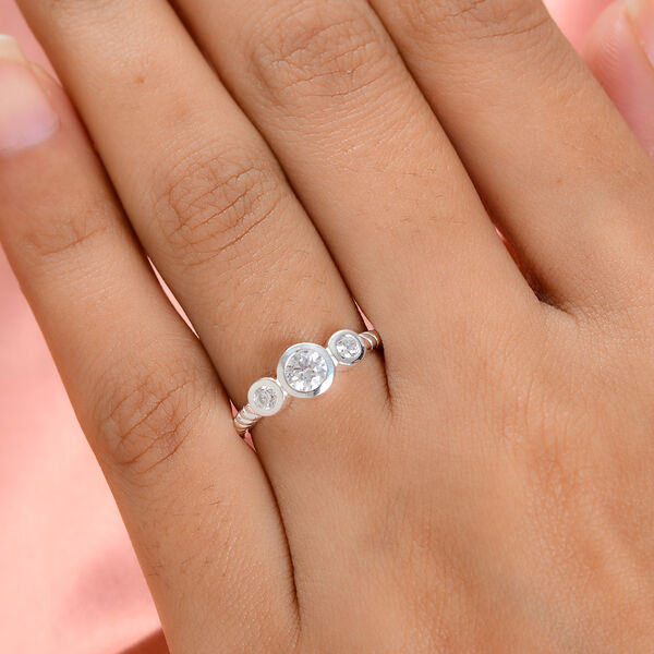 LUSTRO STELLA - feinster Zirkonia-Ring, 925 Silber image number 3