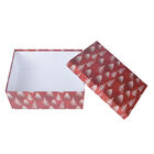 10er-Set Weihnachten Geschenkboxen, Kieferbaum Muster, Rot  image number 3