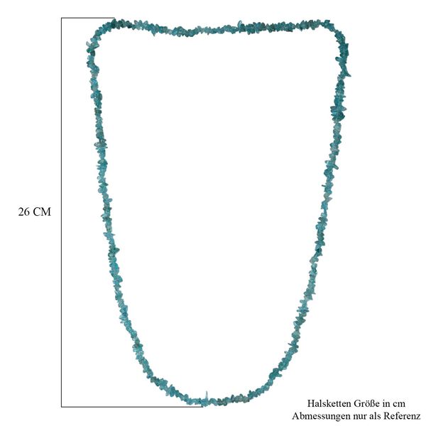 Betroka Blauer Apatit Kette 70 cm ca. 160.00 ct image number 5