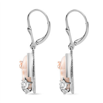 Djoy AA Natrolith, Nat&uuml;rlicher Champagner Zirkon Ohrringe 925 Silber ca. 8,17 ct.