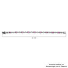 Premium Ilakaka rosa Saphir-Armband, ca. 20 cm, 925 Silber platiniert (Fissure gefüllt) ca. 5,85 ct image number 4