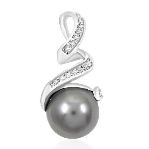 ILIANA zertifiziert und geprüft AAA Tahiti Perle und Diamant (SI) Anhänger in 750 Weißgold image number 0