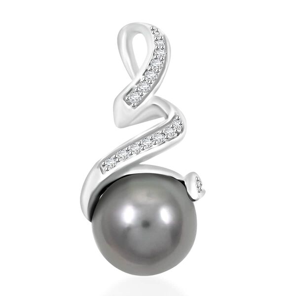 ILIANA zertifiziert und geprüft AAA Tahiti Perle und Diamant (SI) Anhänger in 750 Weißgold image number 0