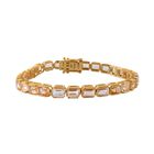 AA Citrin Armband ca. 18 cm 925 Silber Gelbgold Vermeil ca. 14,45 ct.
