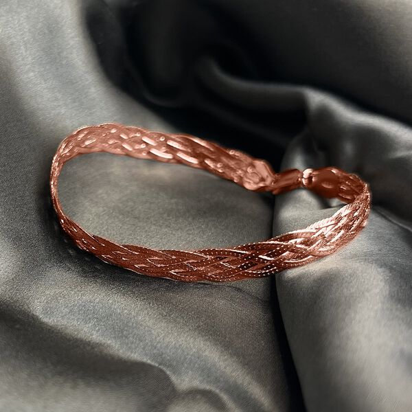 Italienisches Armband, ca. 19 cm, 925 Silber ros&eacute;vergoldet image number 2