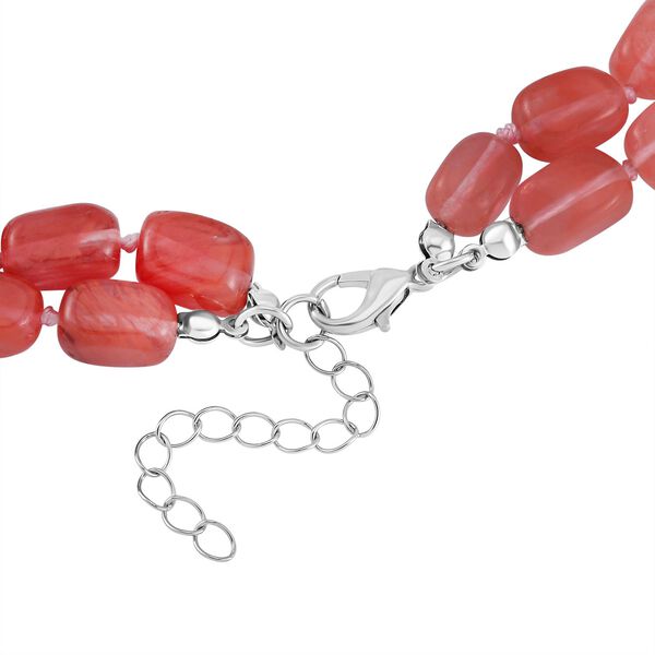 Kirsche Quarz Halskette ca. 50 cm Legierung ca. 600,00 ct. image number 4