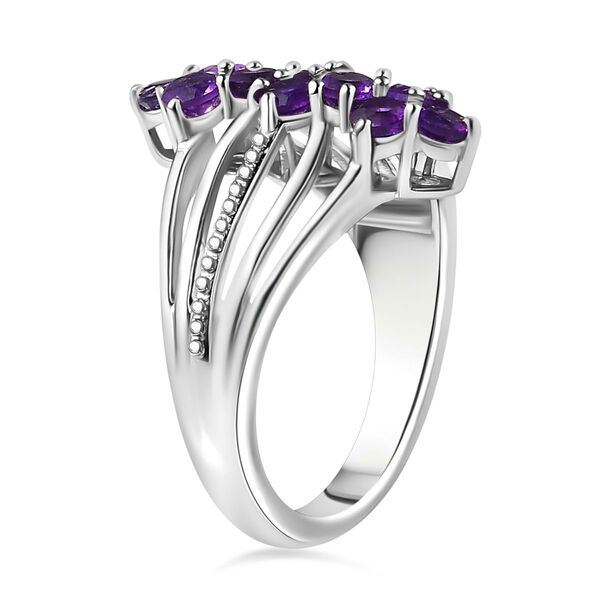 Afrikanischer Amethyst Ring Messing (Größe 21.00) ca. 1,05 ct image number 4