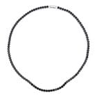 Schwarze Zirkonia-Halskette, ca. 45 cm, reines Messing ca. 50.00 ct image number 0