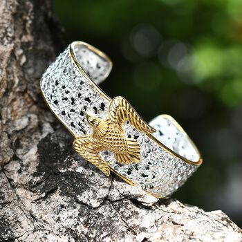 D'Joy Royal Bali - 925 Silber Zweifarbige Beschichtung Armreif ca. 19 cm ca. 30,29g