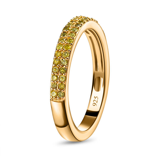 Gelber Diamant-Bandring - 0,25 ct. image number 5