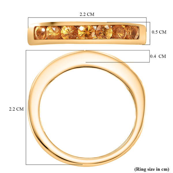 D'Joy AA orange Saphir Ring - 1,05 ct. image number 7