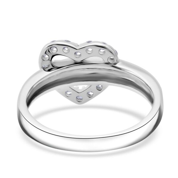 LUSTRO STELLA weißer Zirkonia Herzring image number 5