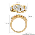 Polki Diamant Ring 925 Silber vergoldet (Größe 20.00) ca. 0,50 ct image number 5
