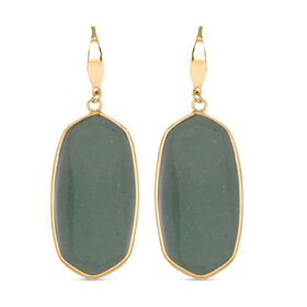 Grüne Aventurin-Ohrringe - 45 ct.