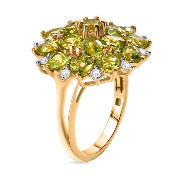 D’Joy Peridot und Zirkon Ring - 4,88 ct. image number 5