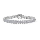 LUXURIANT DIAMOND - Lab Grown Diamant SI-GH SGL zertifiziert Armband ca. 19 cm 925 Silber rhodiniert ca. 5.00 ct