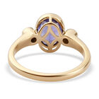 AAA Tansanit und Diamant-Ring, 585 Gelbgold  ca. 2,10 ct image number 5