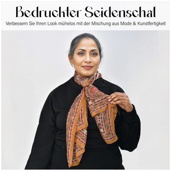 100% Seiden Schal, rot