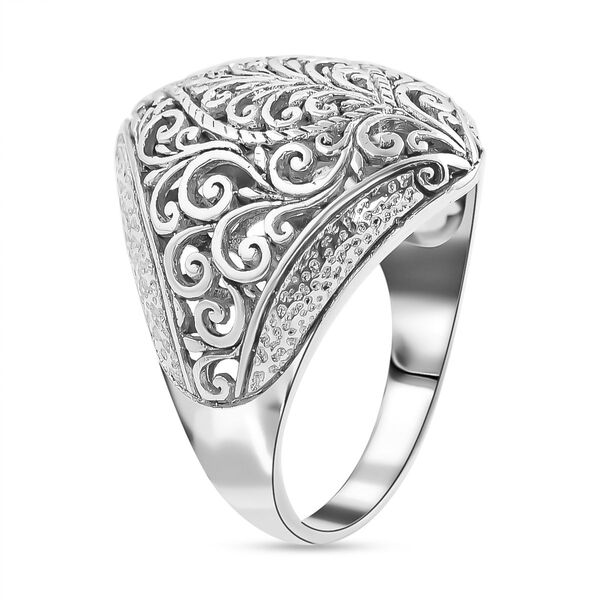 Royal Bali Kollektion- Handgearbeiteter Silberring image number 3