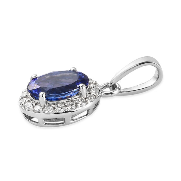 RHAPSODY AAAA Tansanit und Diamant-Anhänger, VS E-F, 950 Platin ca. 1,24 ct image number 4