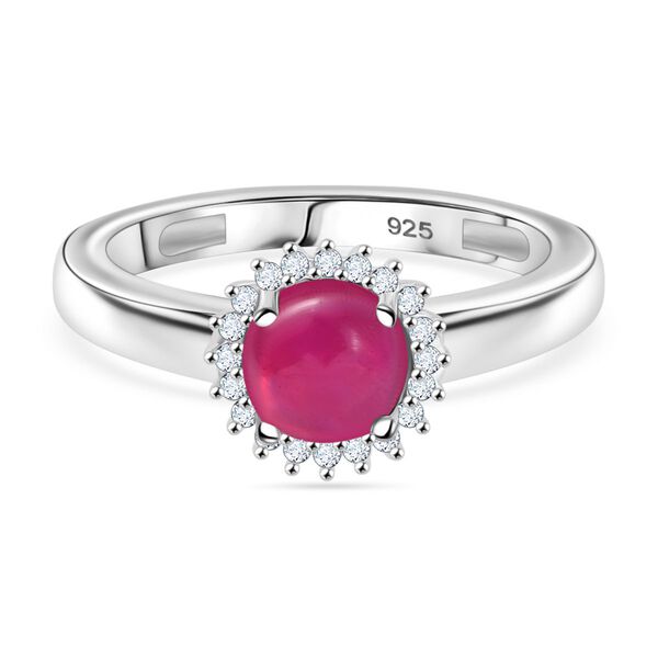 AA Afrikanischer Rubin und Moissanit Ring - 1,90 ct.